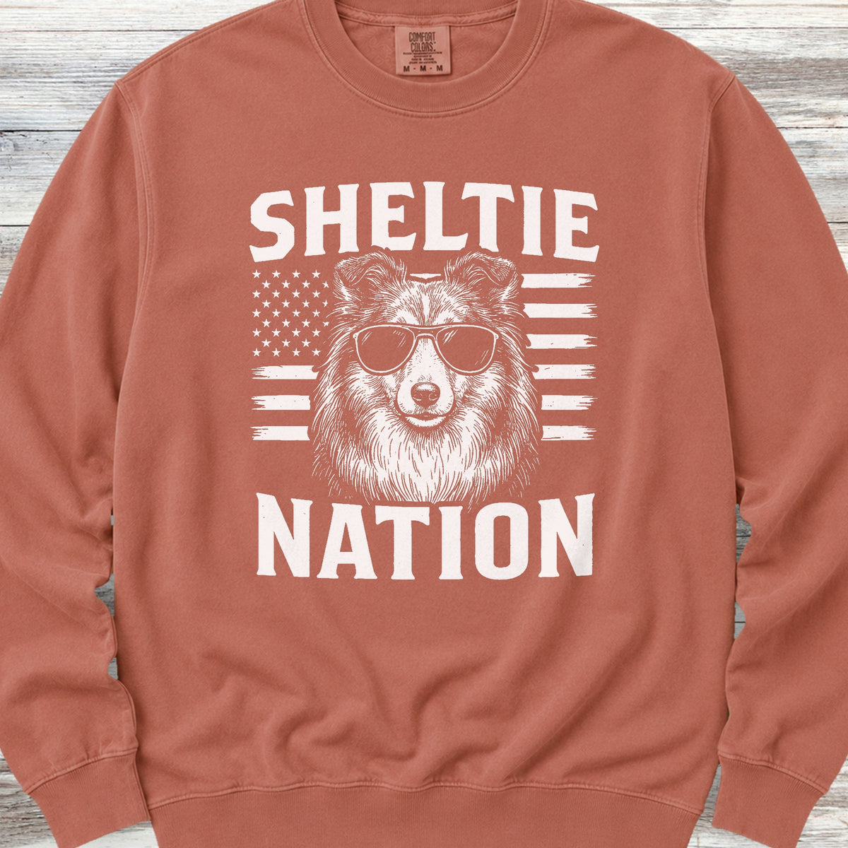 Shetland Sheepdog Nation Sweatshirt - Terracotta