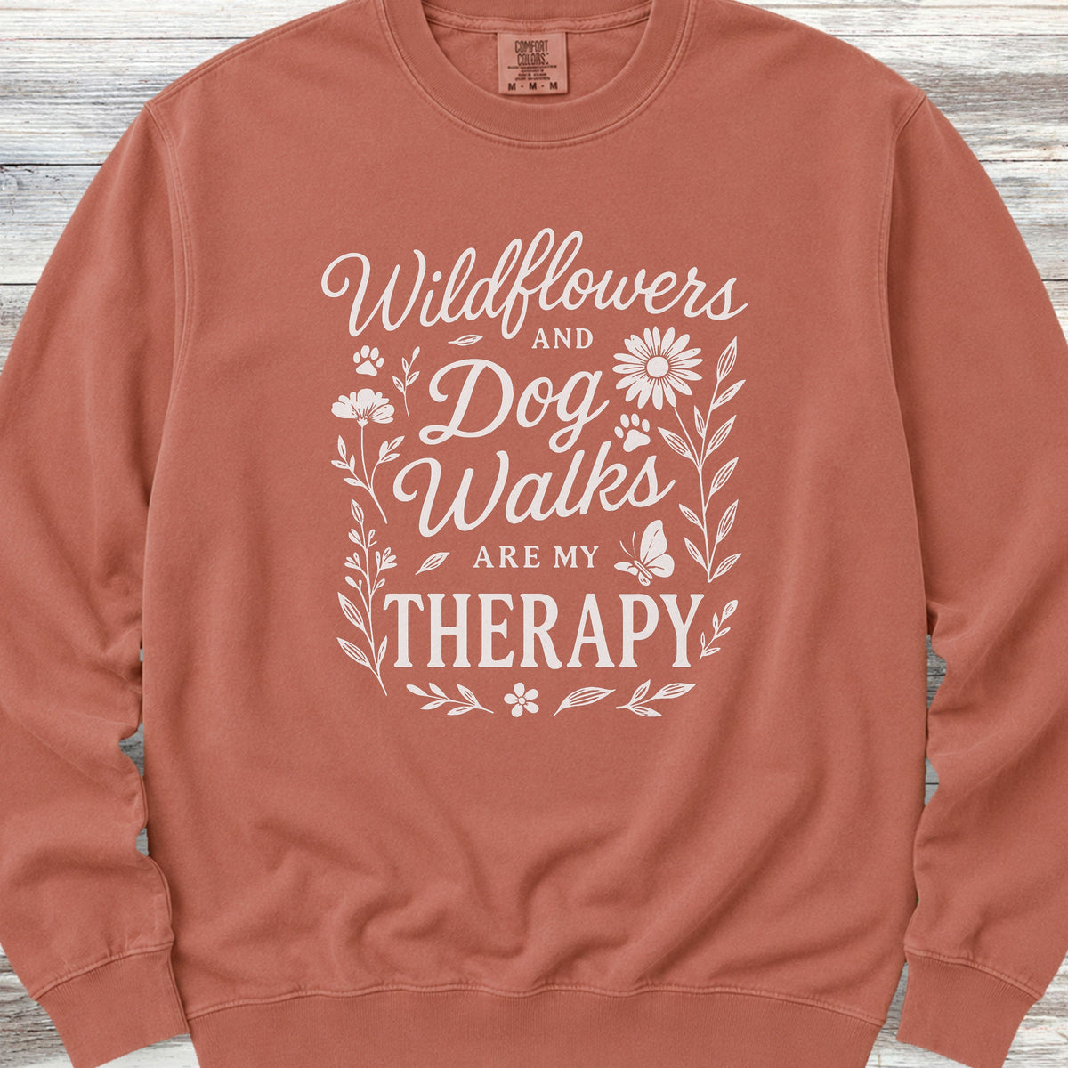 Wildflowers Sweatshirt - Terracotta