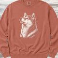 Shiba Inu Loyalty Sweatshirt - Terracotta