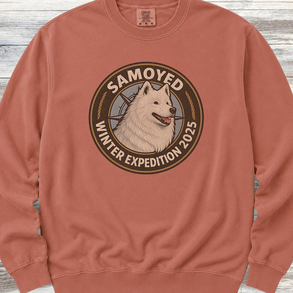 Samoyed Winter Expedition 2025 Sweatshirt - Terracotta