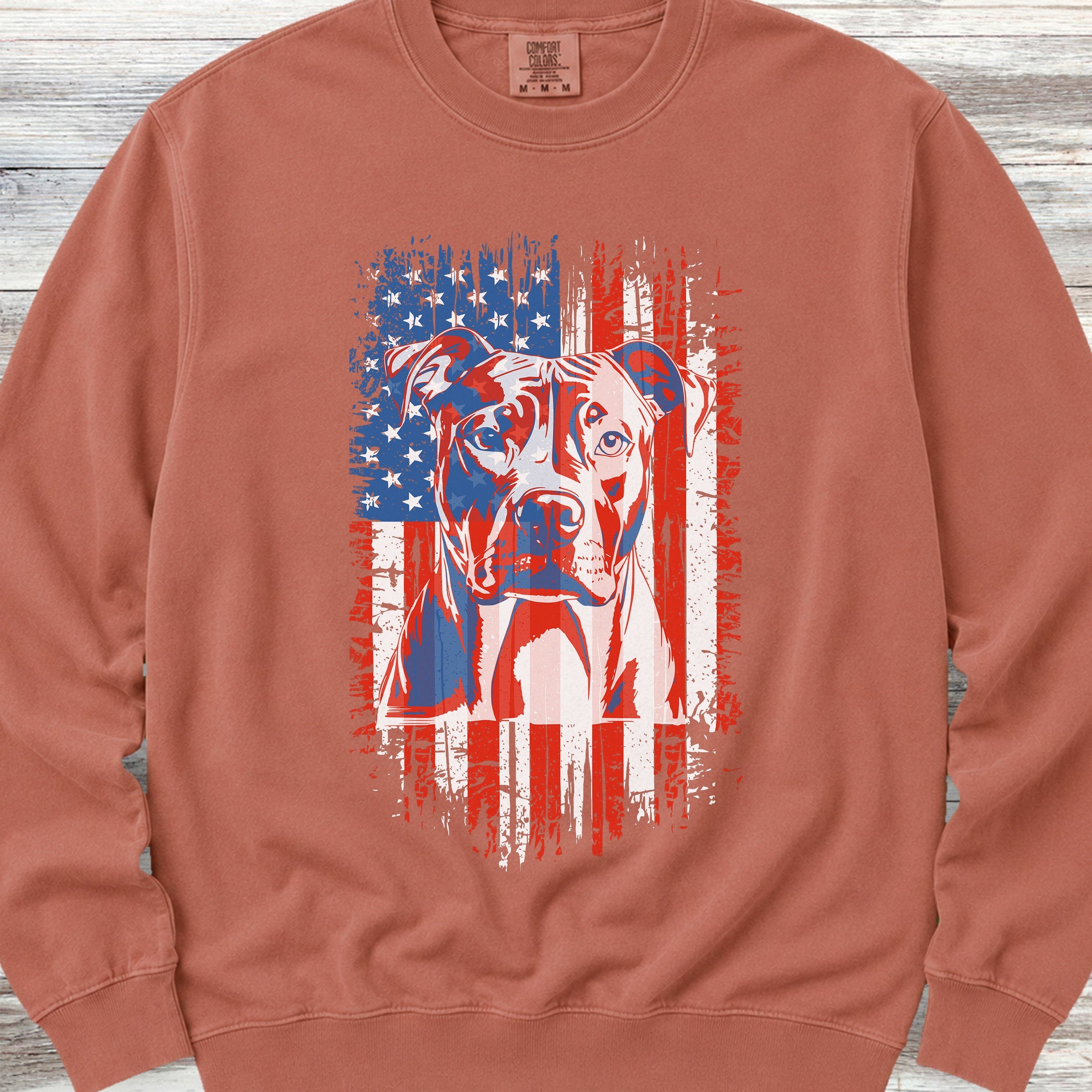 Pit Bull USA Sweatshirt - Terracotta