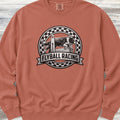 Border Collie Flyball Racing Sweatshirt - Terracotta