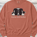 Shetland Sheepdog Bi-Black Nope Sweatshirt - Terracotta