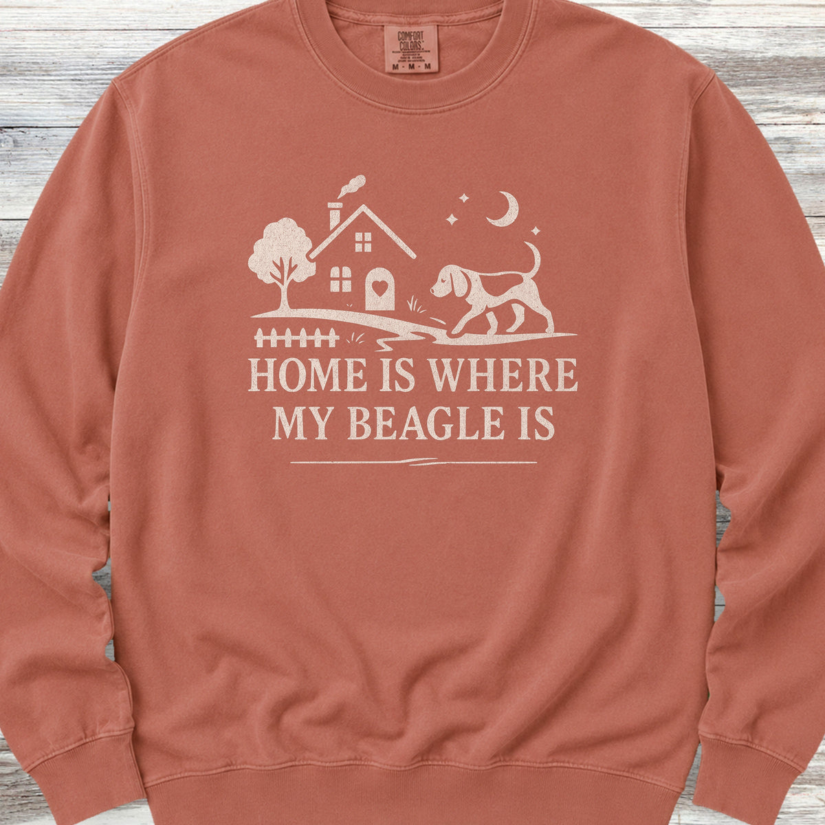Beagle Home Sweatshirt - Terracotta