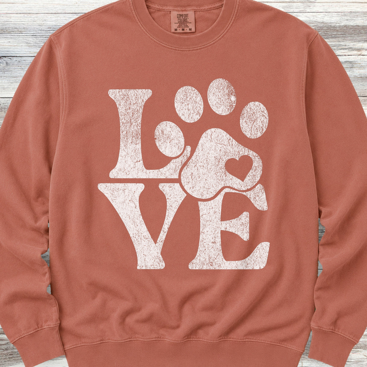 Love Sweatshirt - Terracotta