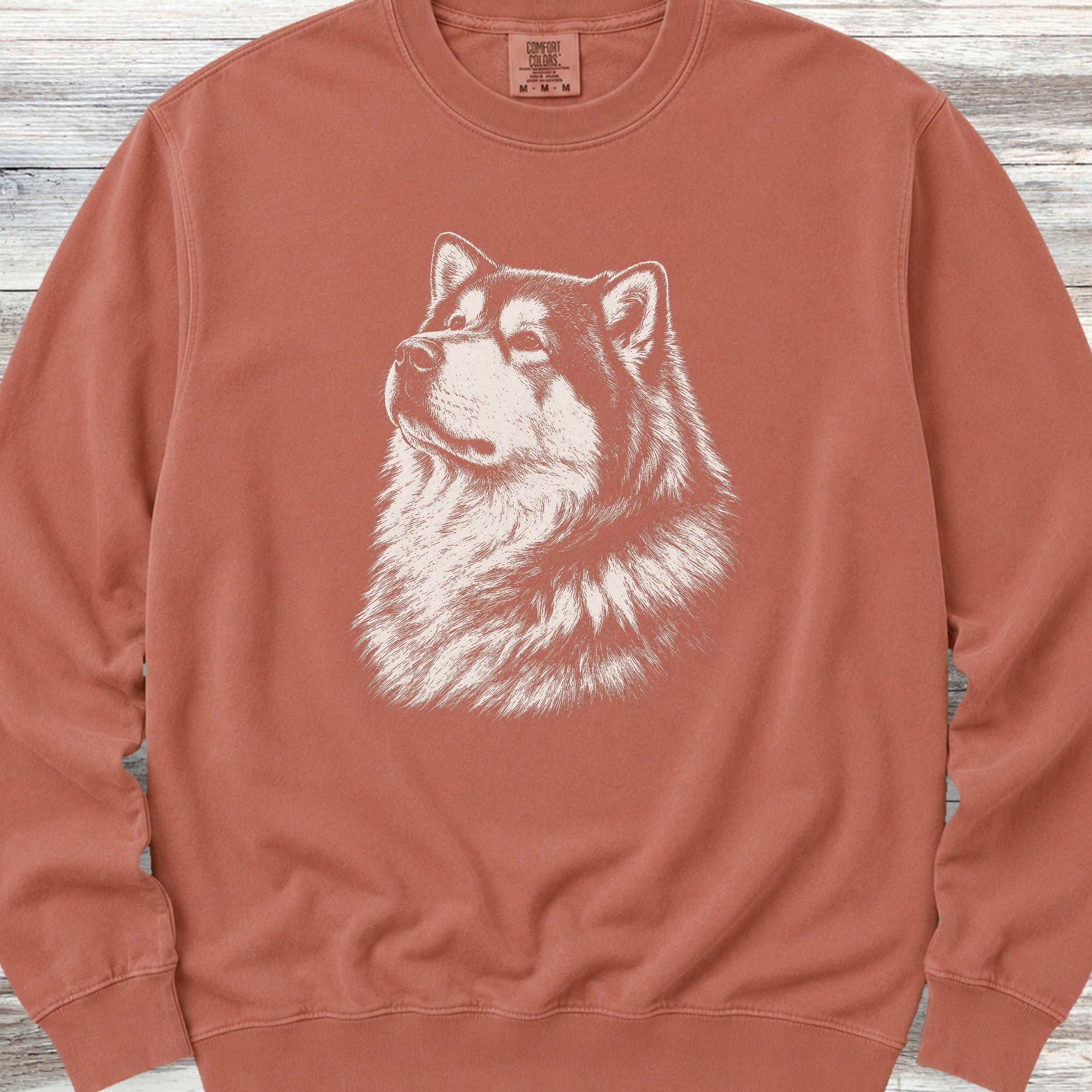 Alaskan Malamute Loyalty Sweatshirt - Terracotta