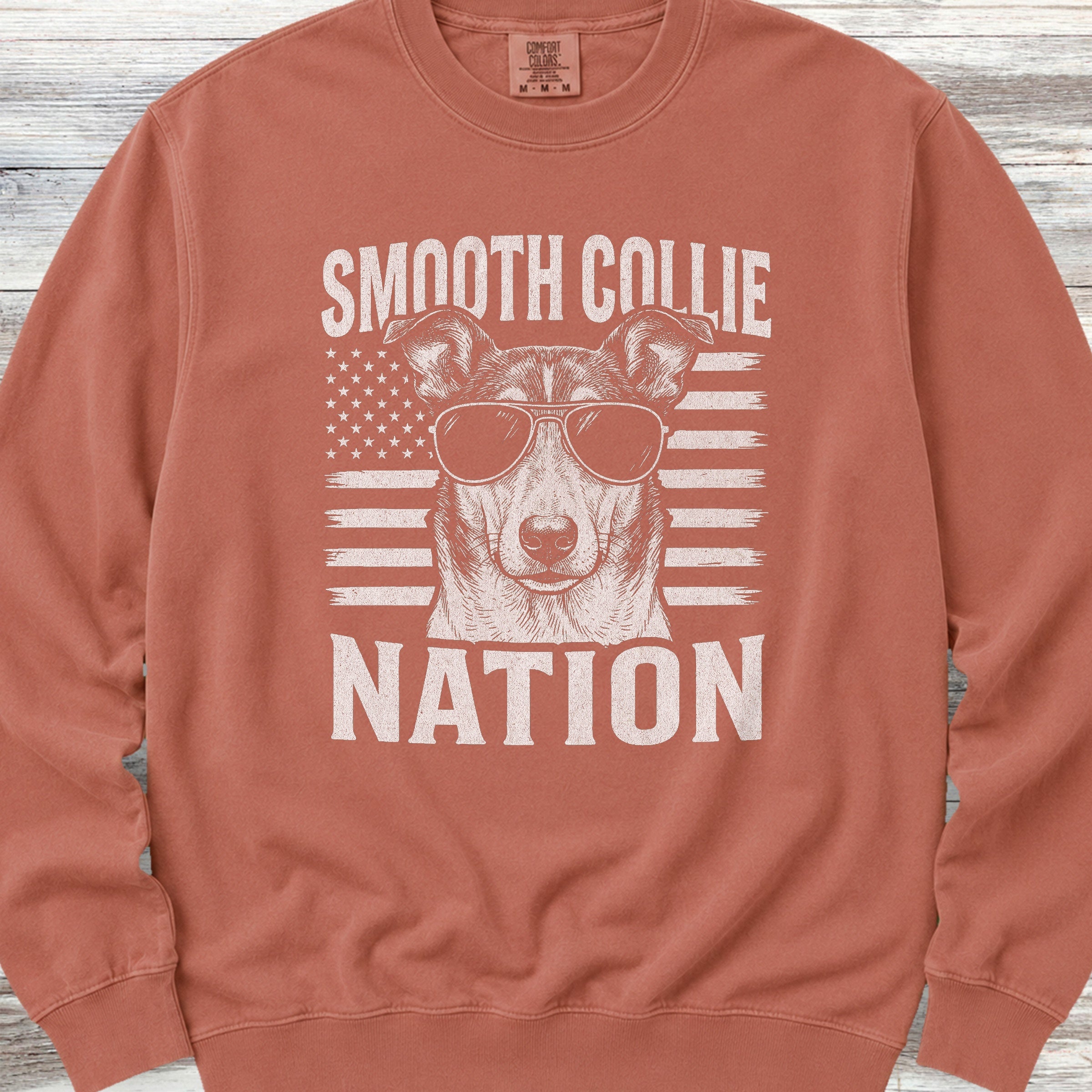 Smooth Collie Nation Sweatshirt - Terracotta