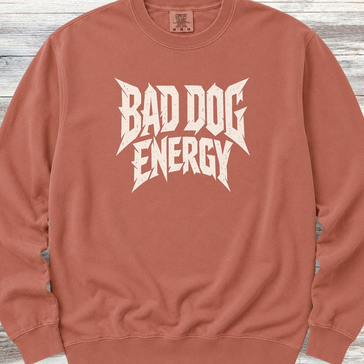 Bad Dog Energy Sweatshirt - Terracotta