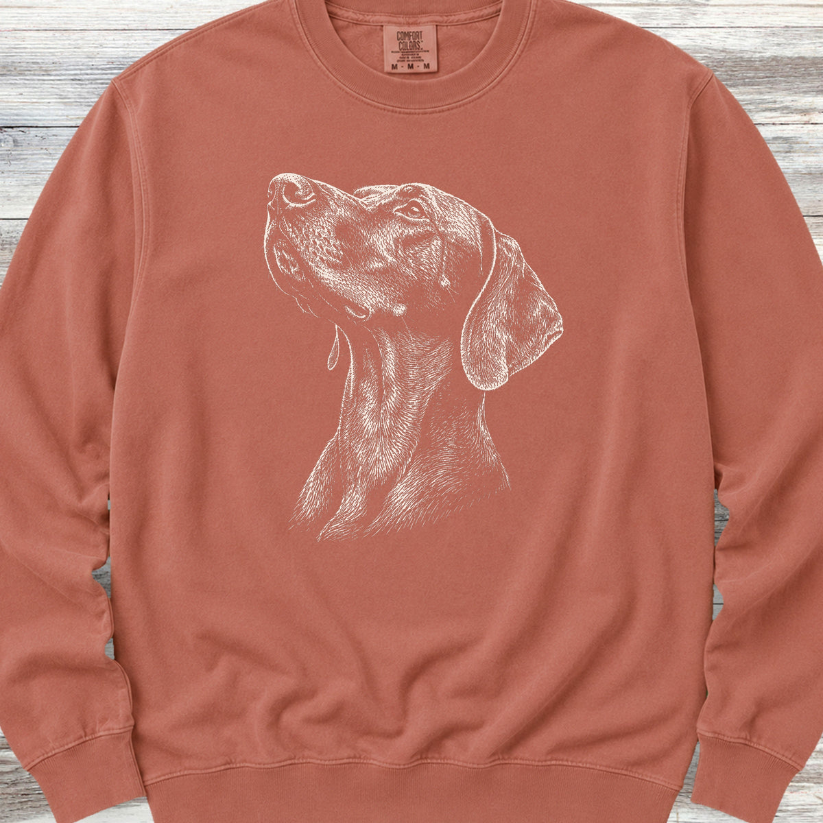 Weimaraner Loyalty Sweatshirt - Terracotta