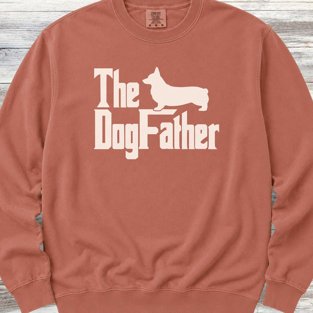 Corgi Dog Father Sweatshirt - Terracotta