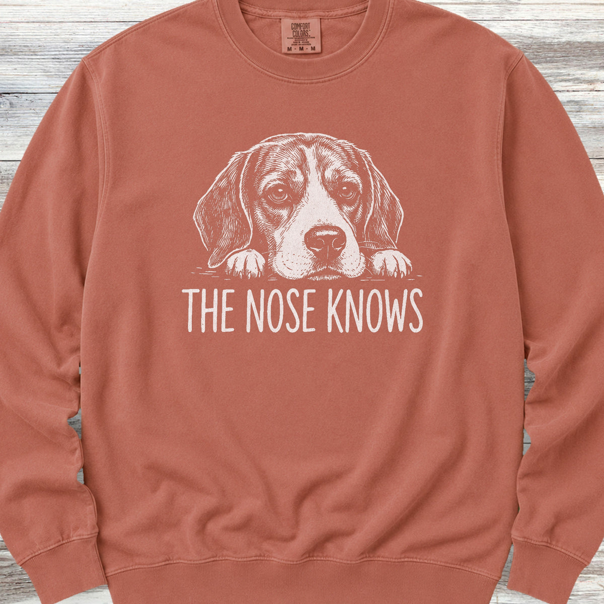 Beagle Nose Knows Sweatshirt - Terracotta