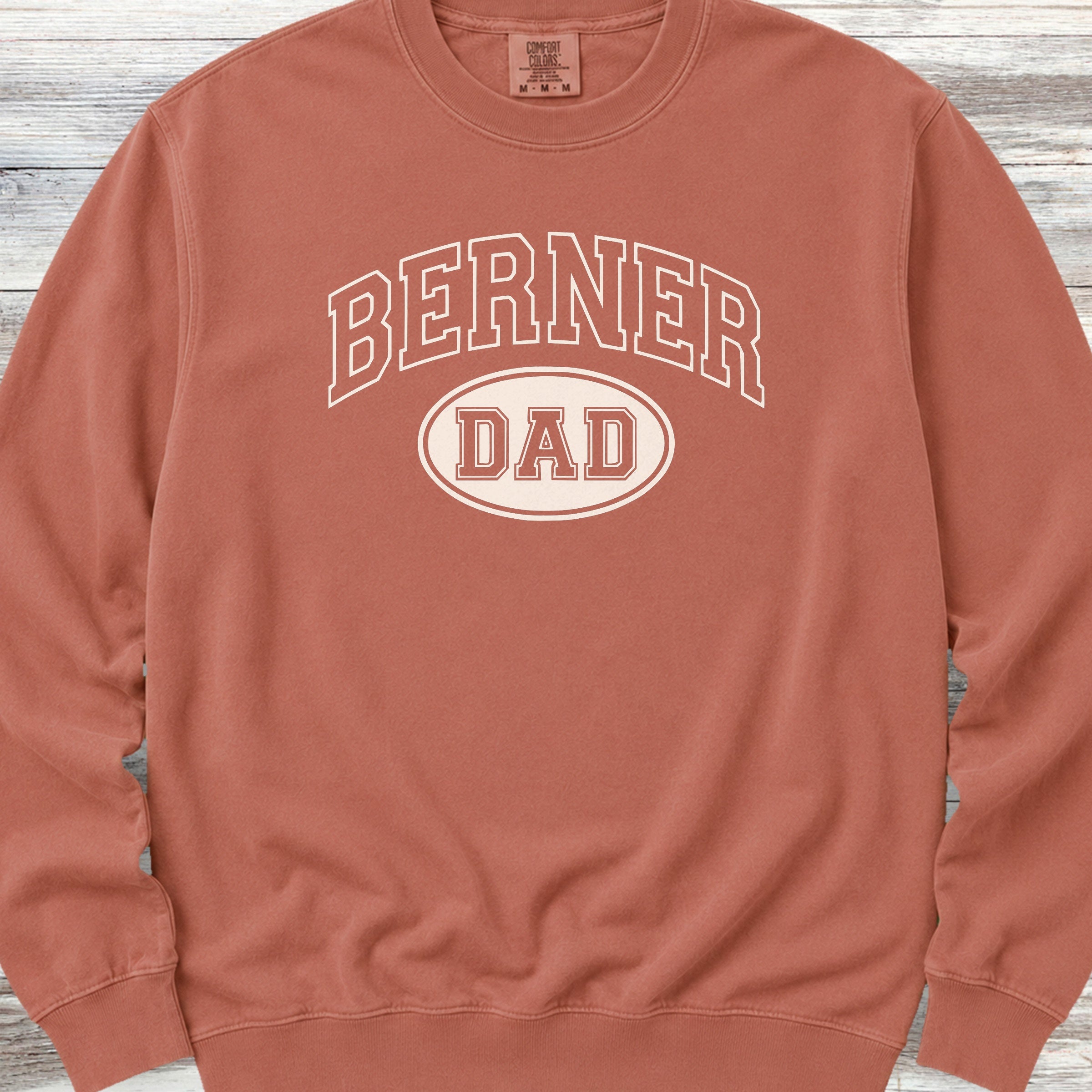 Bernese Mountain Dog Dad Sweatshirt - Terracotta