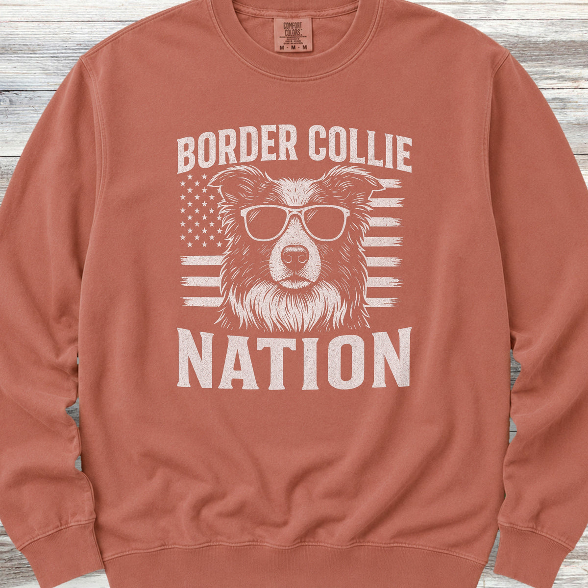 Border Collie Nation Sweatshirt - Terracotta