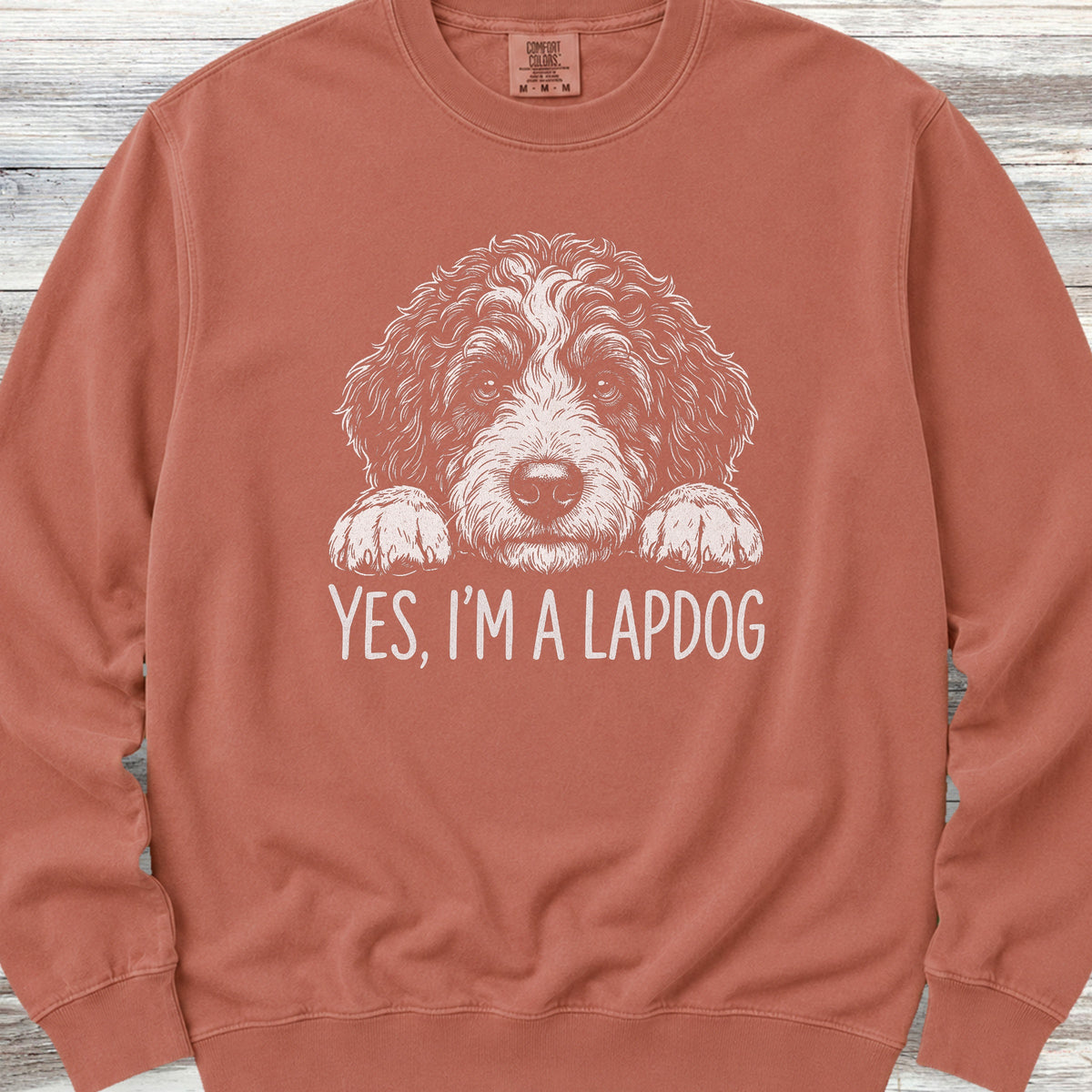 Bernedoodle Lapdog Sweatshirt - Terracotta