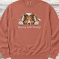 Shetland Sheepdog Nope Sweatshirt - Terracotta