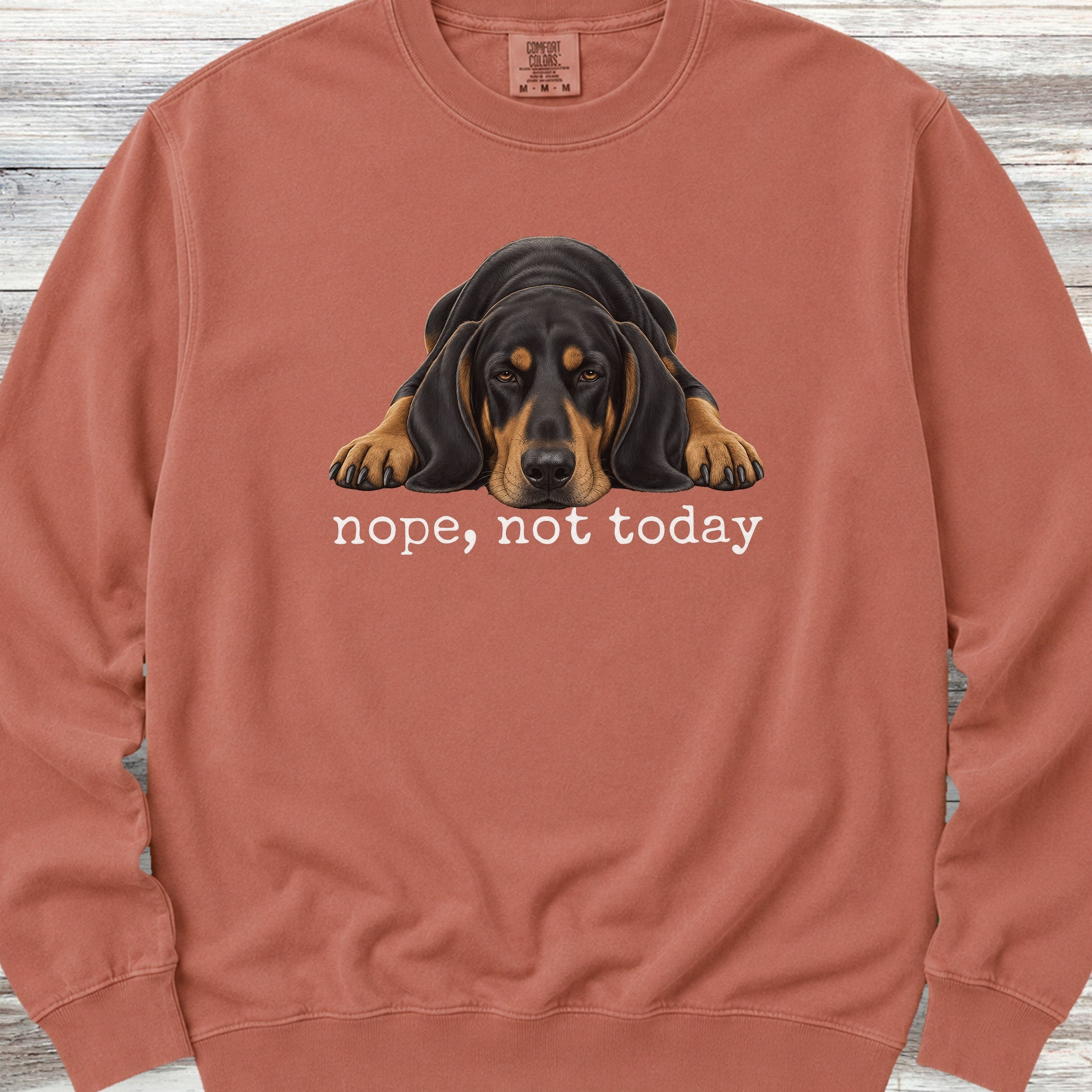Coonhound Nope Sweatshirt - Terracotta