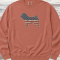 Pug Vintage USA Sweatshirt - Terracotta