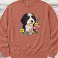 Sheepadoodle Spring Portrait Sweatshirt - Terracotta