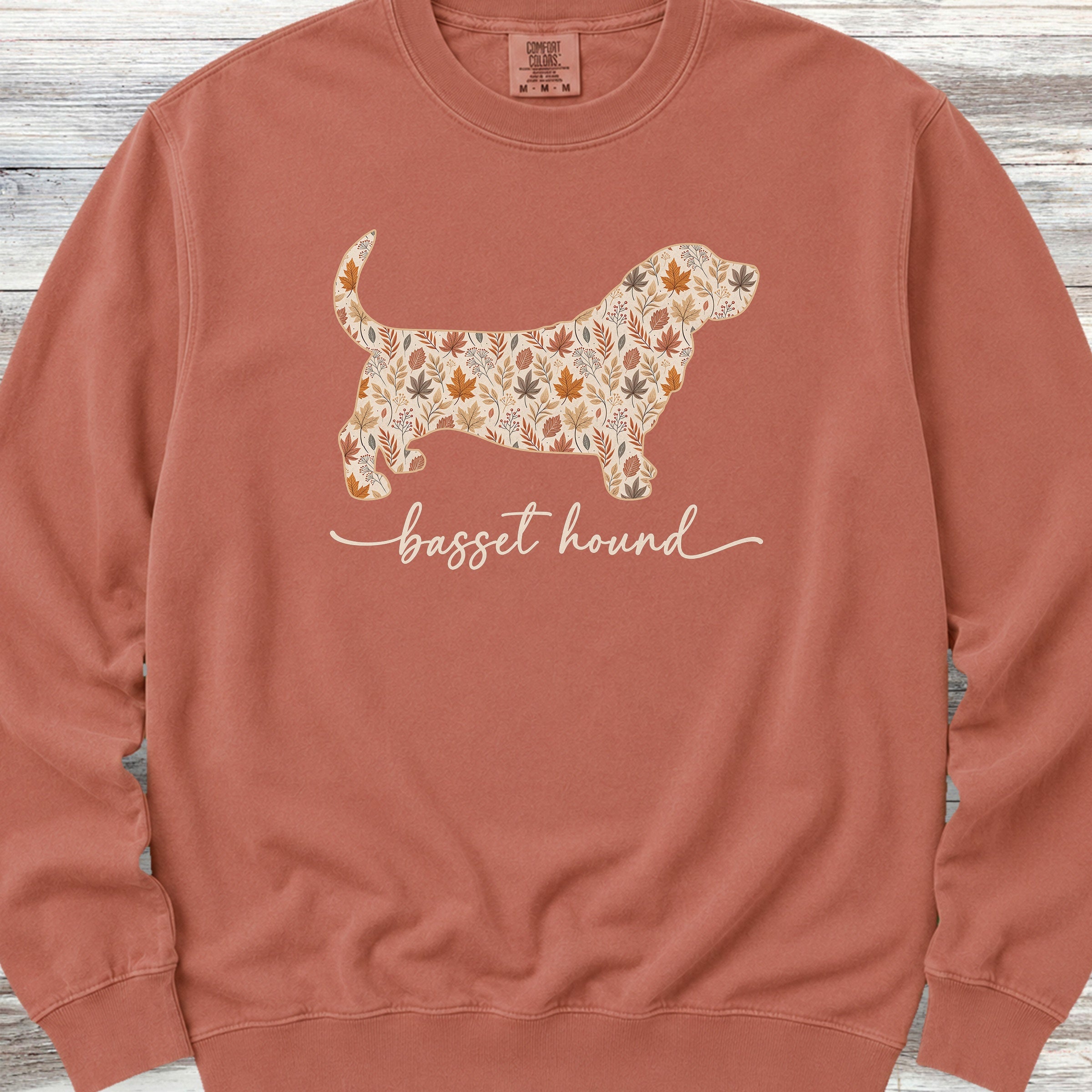 Basset Hound Fall Sweatshirt - Terracotta
