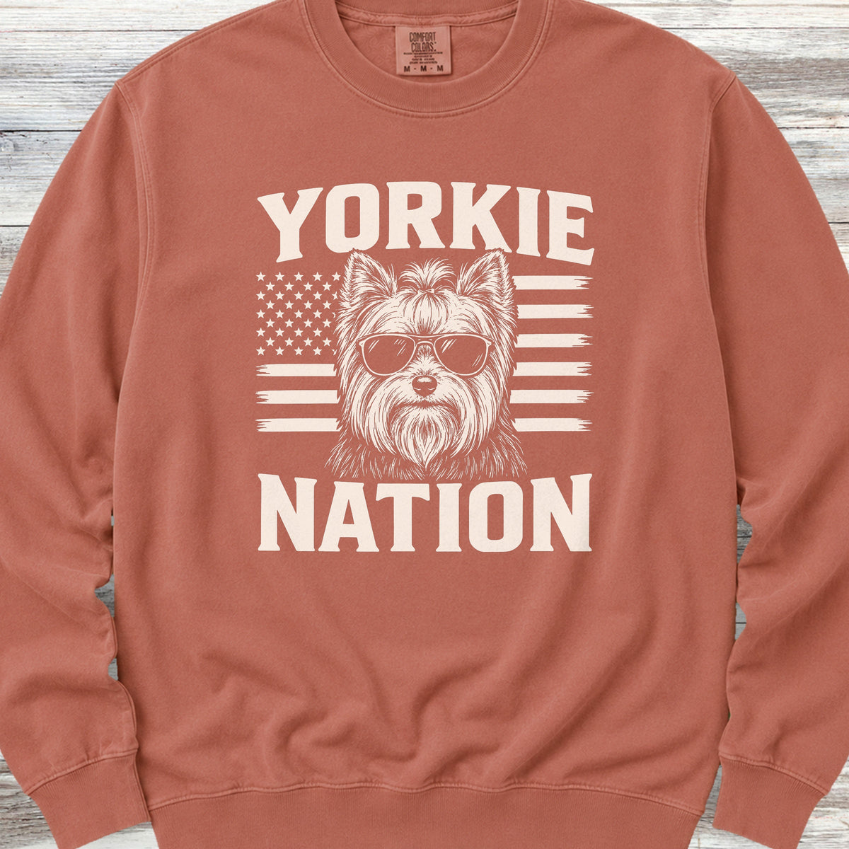 Yorkshire Terrier Nation Sweatshirt - Terracotta