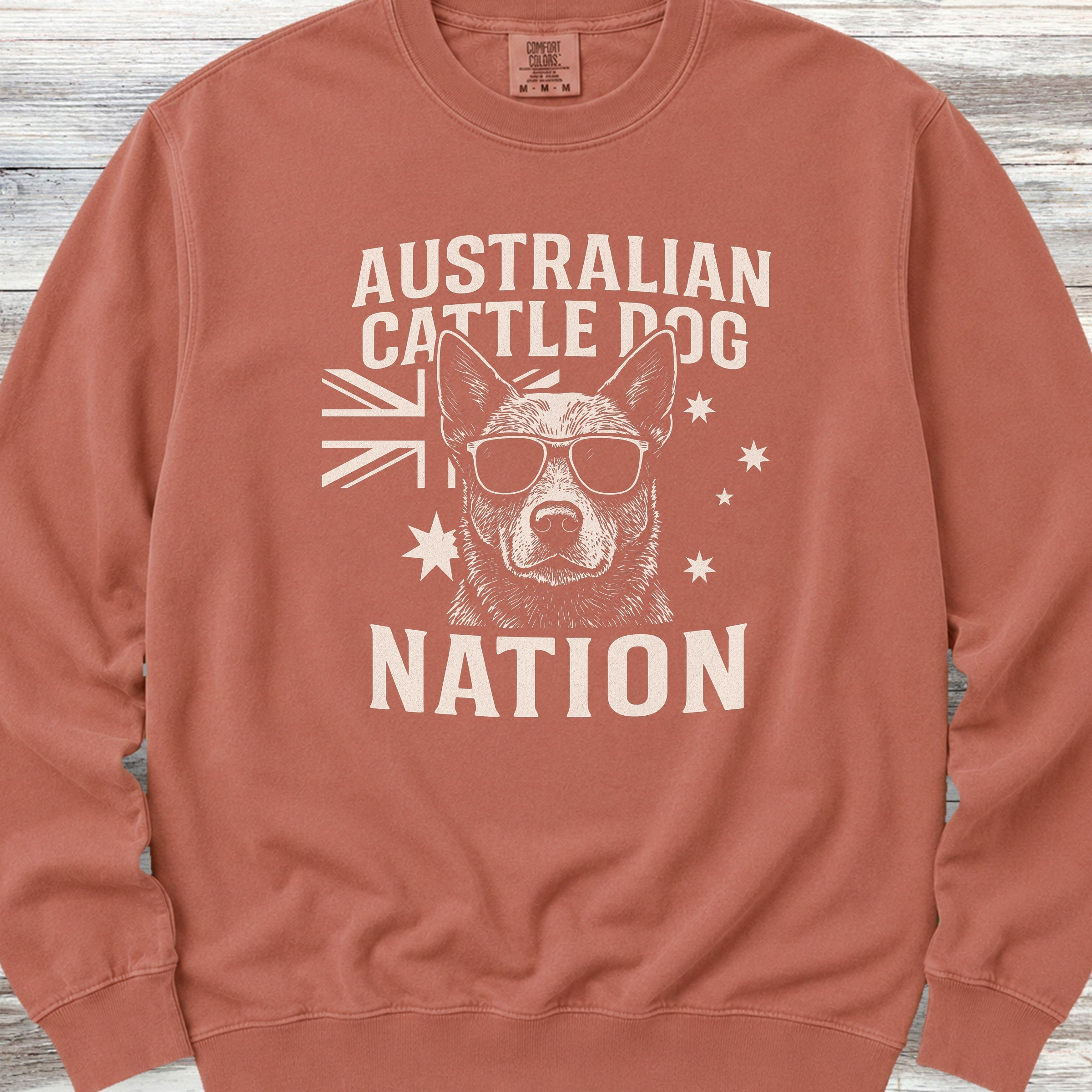 Australian Cattle Dog Australia Sweatshirt - Terracotta