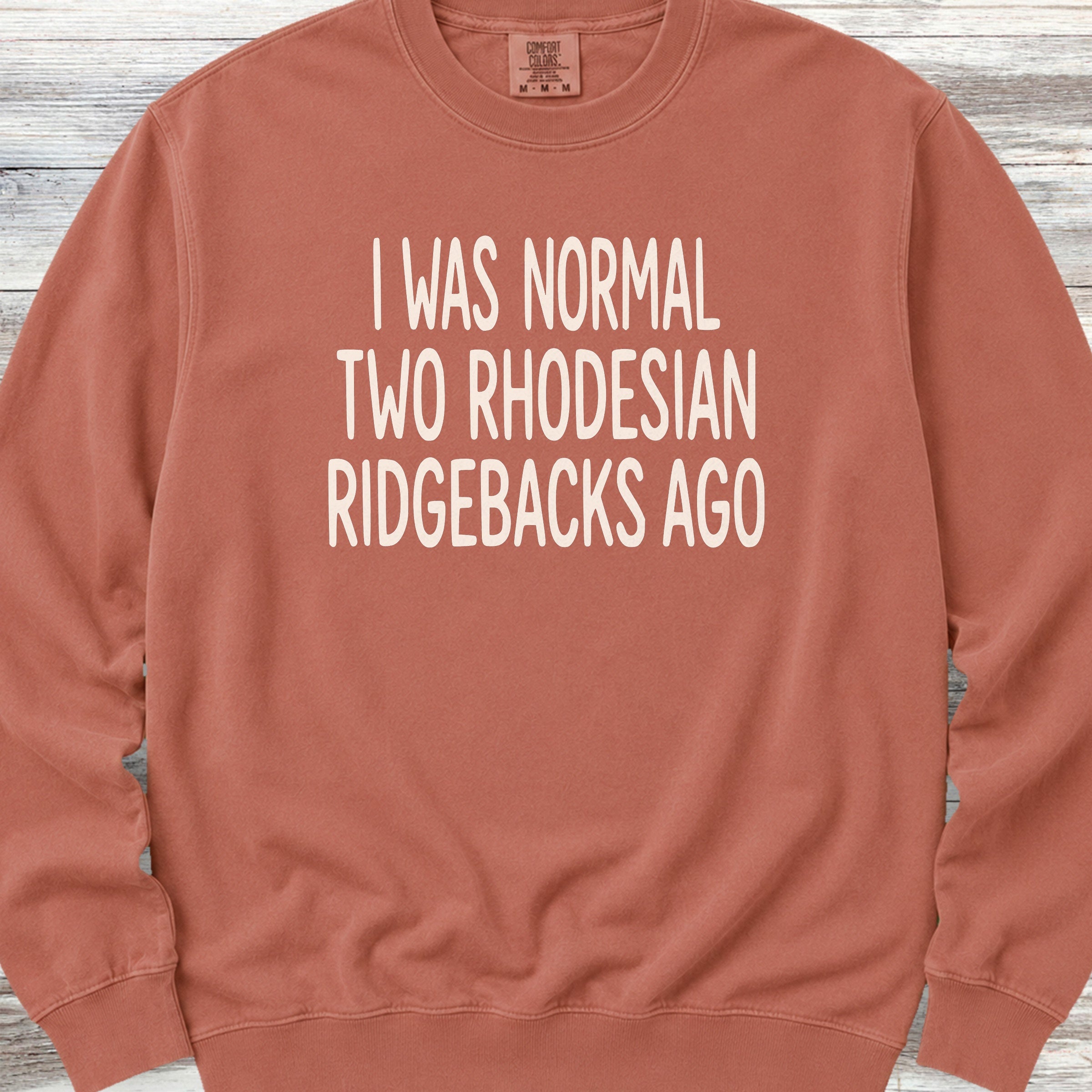 Rhodesian Ridgeback Normal Sweatshirt - Terracotta