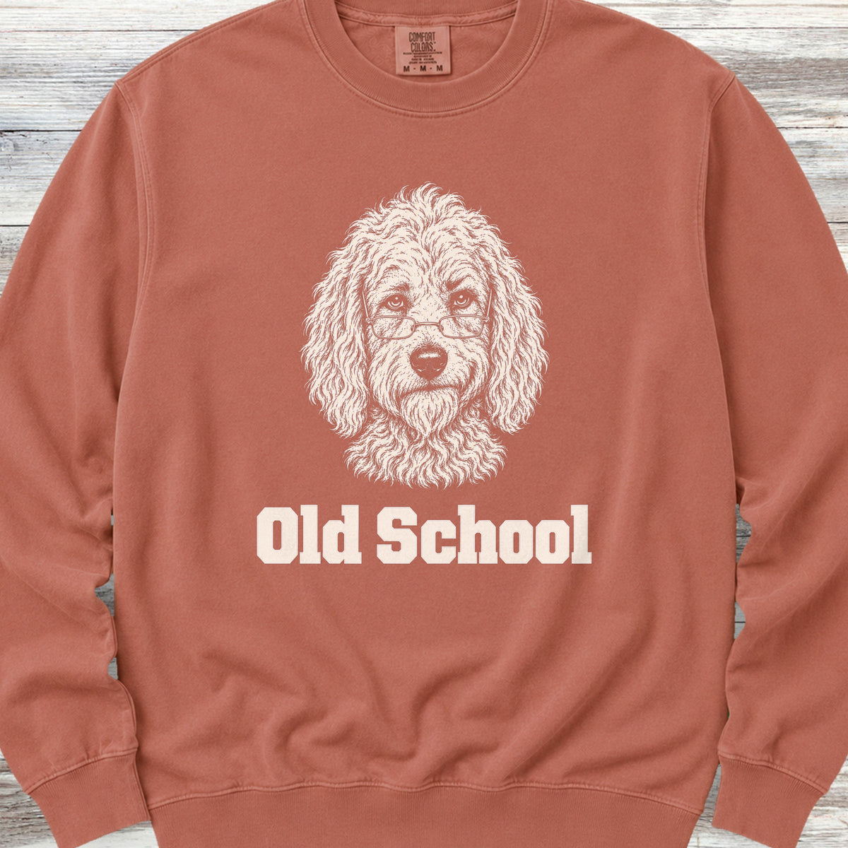 Goldendoodle Old School Sweatshirt - Terracotta