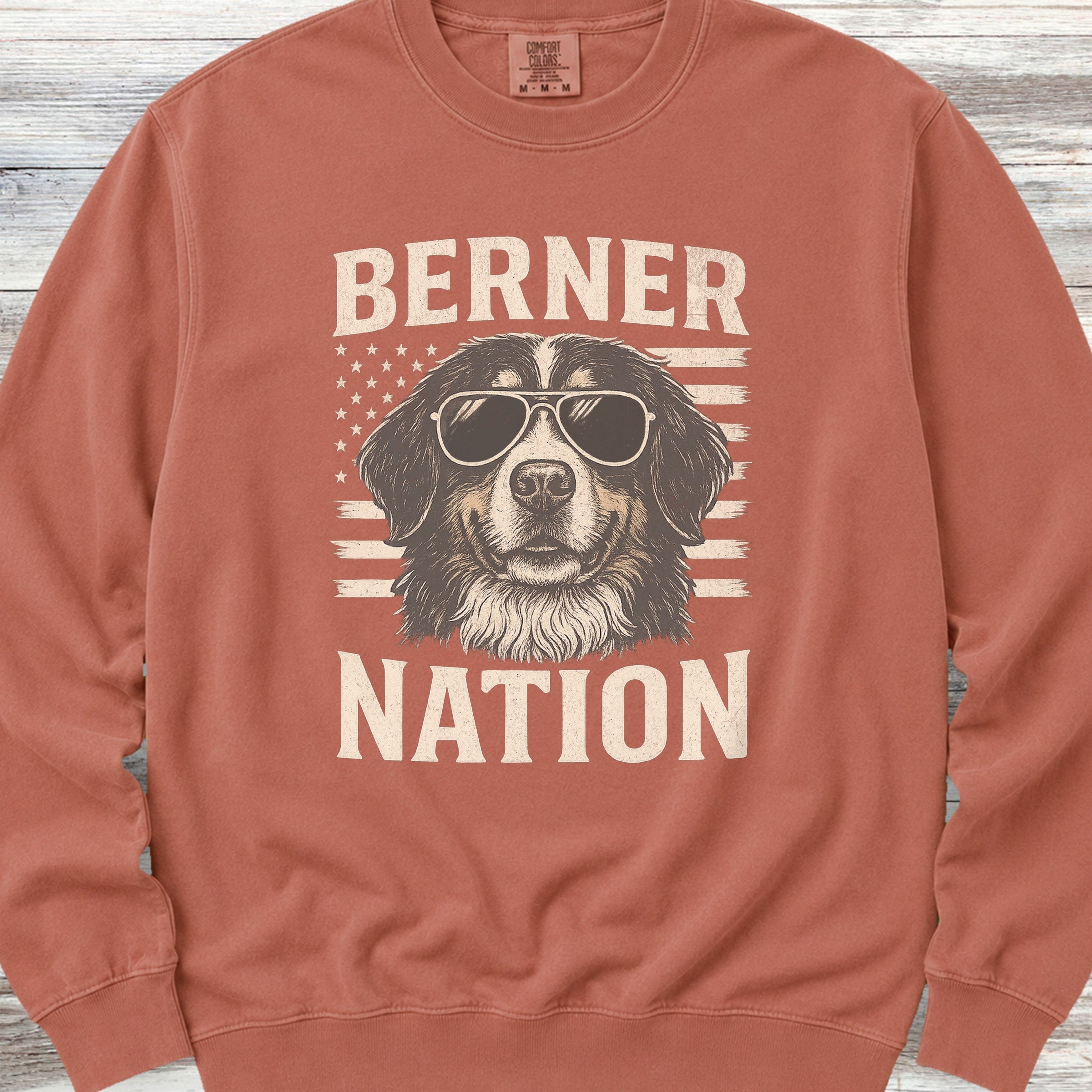 Bernese Mountain Dog Nation Sweatshirt - Terracotta