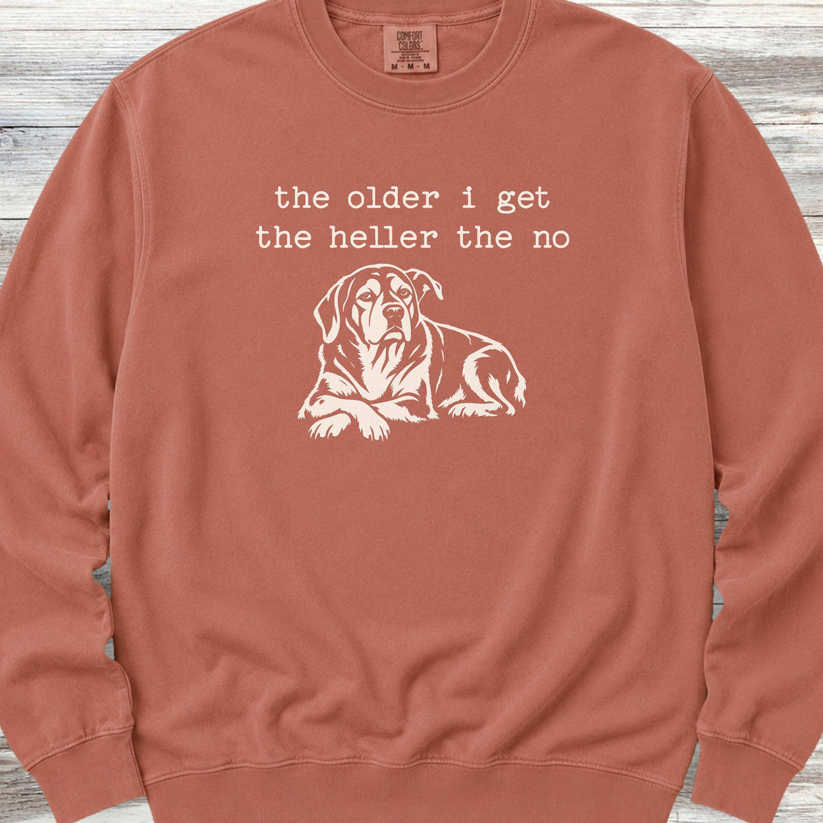 Hell No Sweatshirt - Terracotta