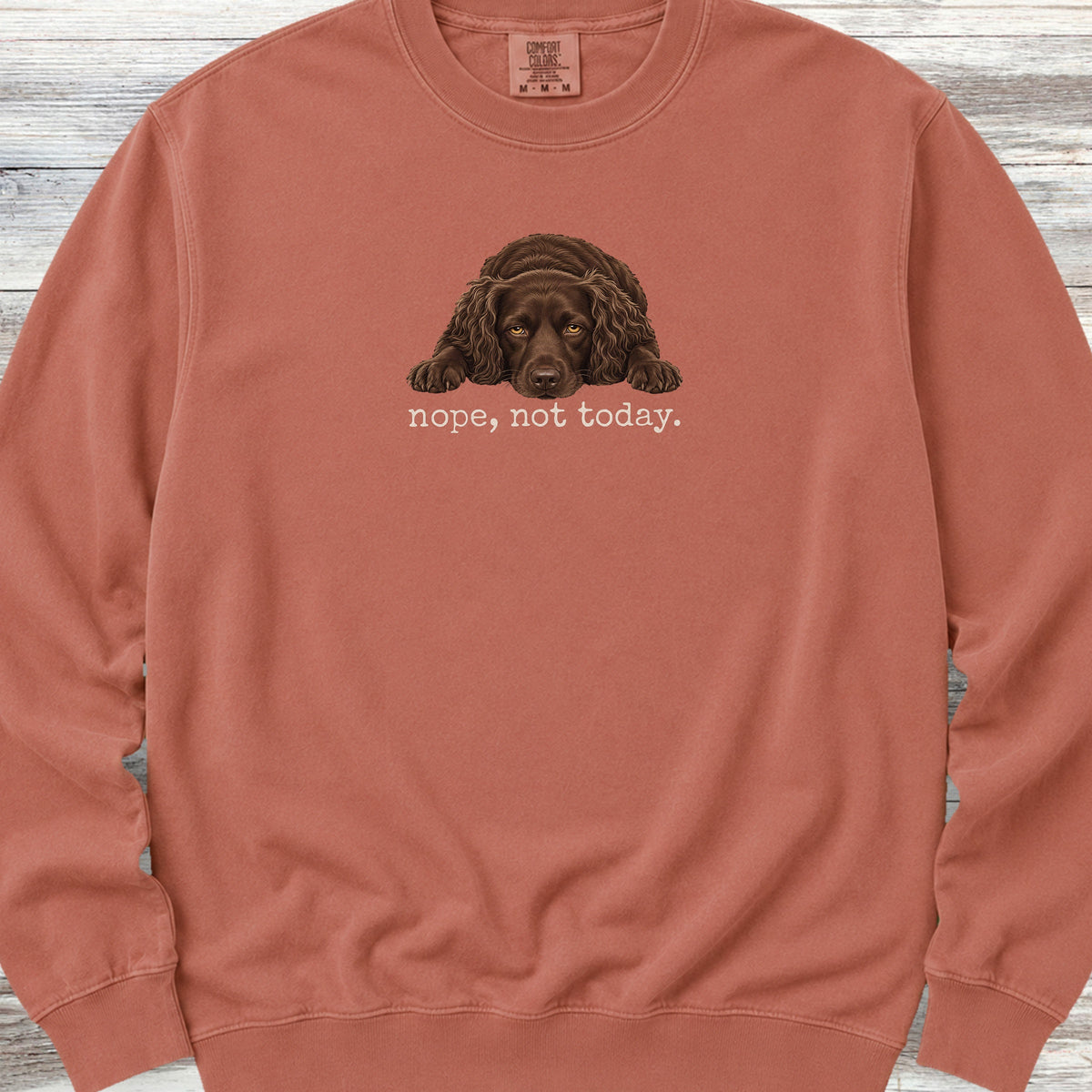 Boykin Spaniel Nope Sweatshirt - Terracotta