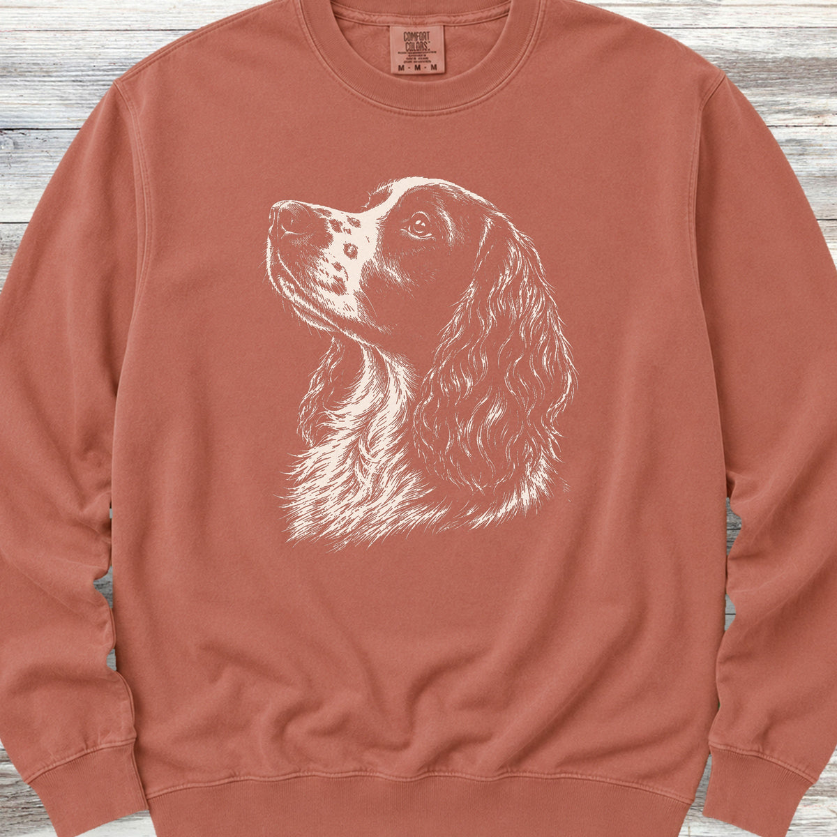 English Springer Spaniel Loyalty Sweatshirt - Terracotta