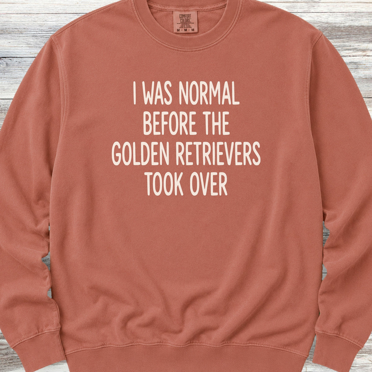 Golden Retriever Take Over Sweatshirt - Terracotta