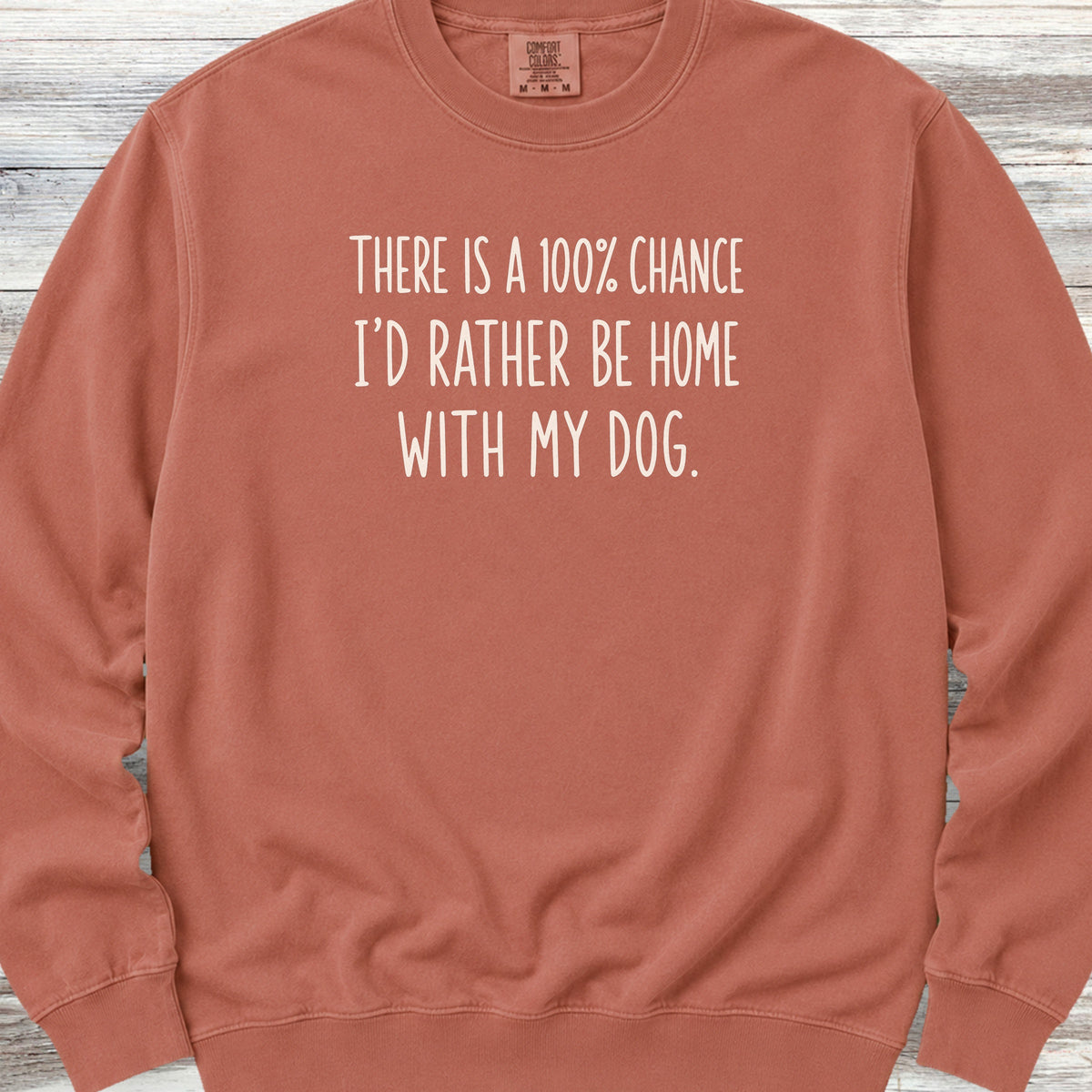 I'd Rather Be Home Sweatshirt - Terracotta