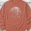 Golden Retriever Butterfly Sweatshirt - Terracotta