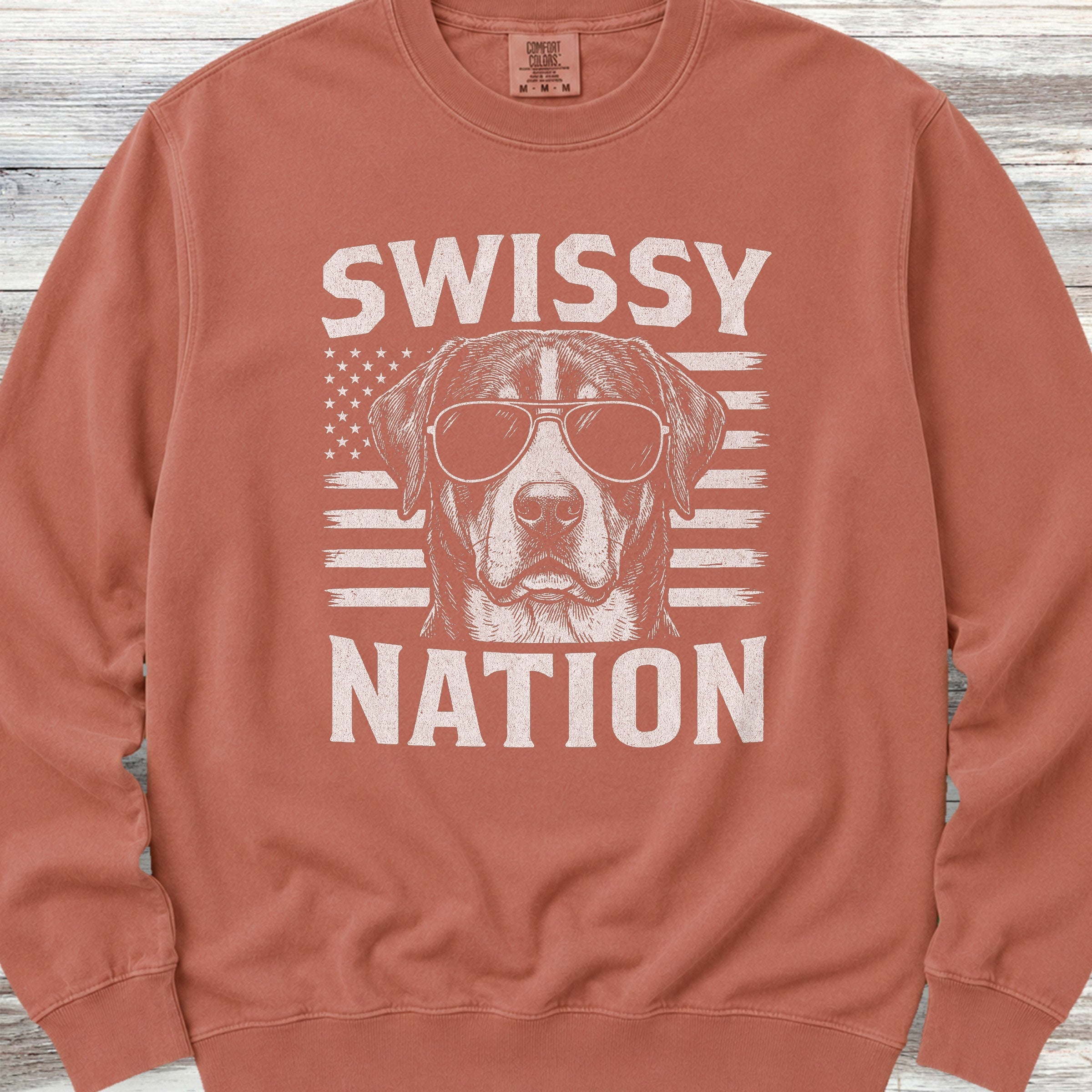 Swiss Mountain Dog Nation Sweatshirt - Terracotta