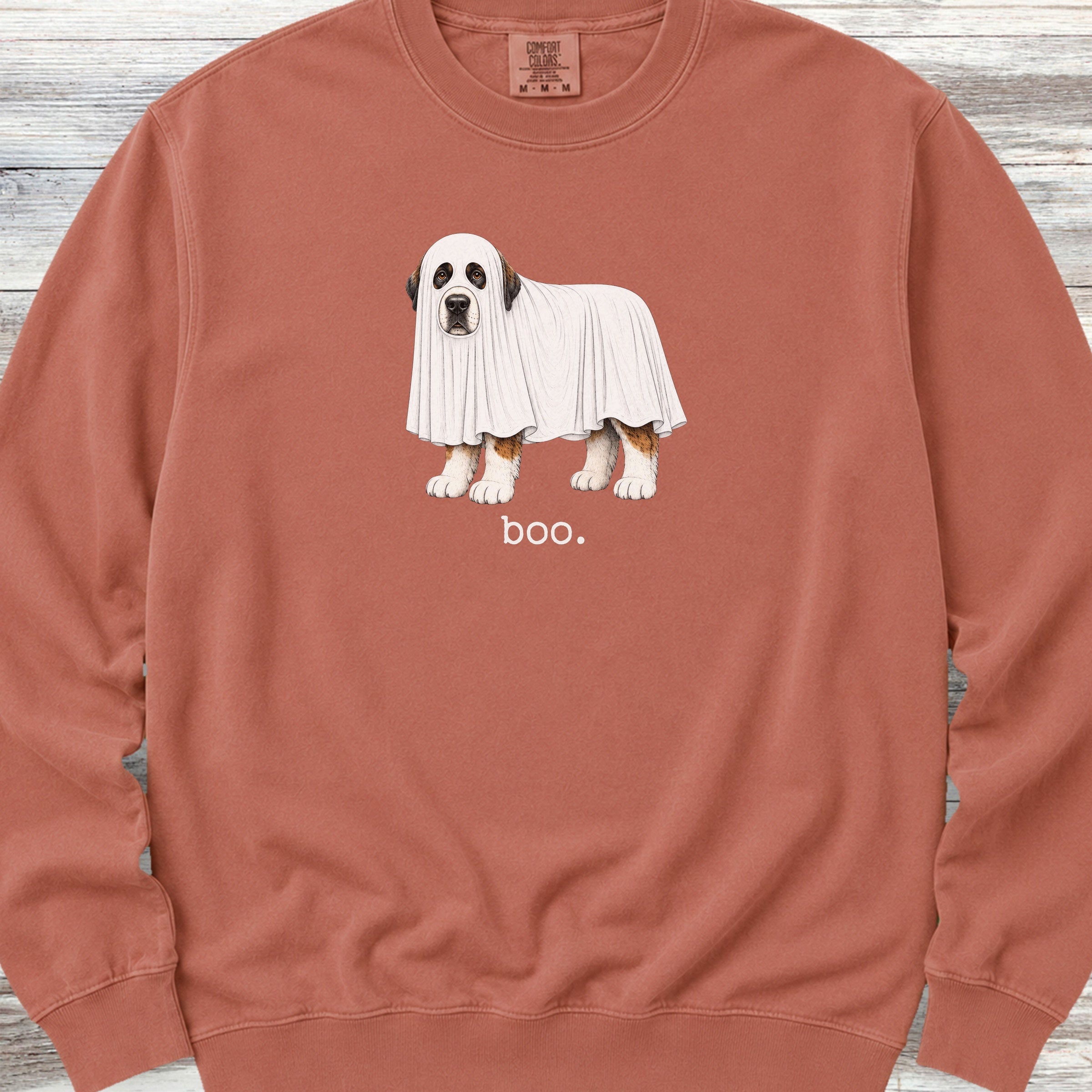 Saint Bernard Boo Sweatshirt - Terracotta