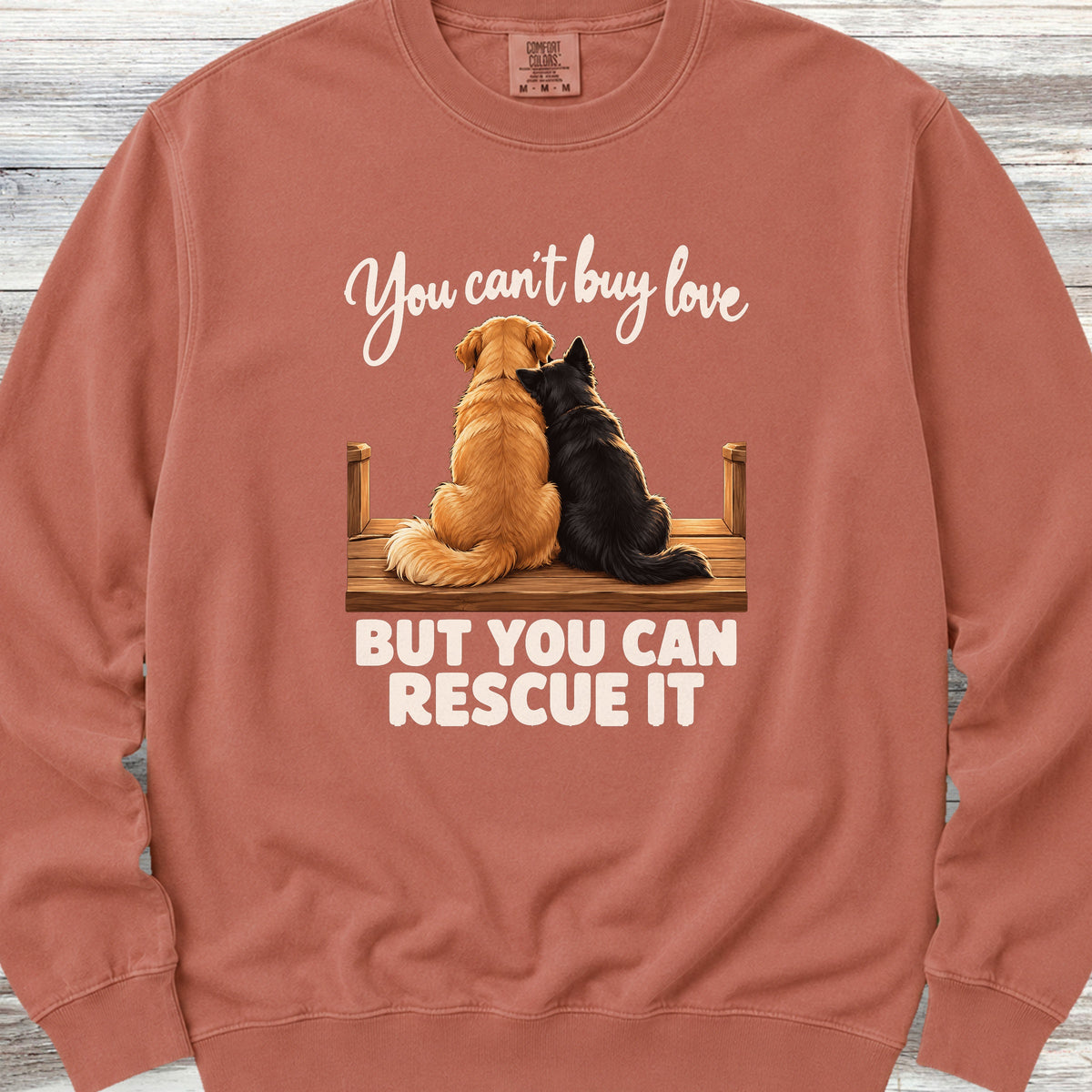 You Can Rescue Love Sweatshirt - Terracotta
