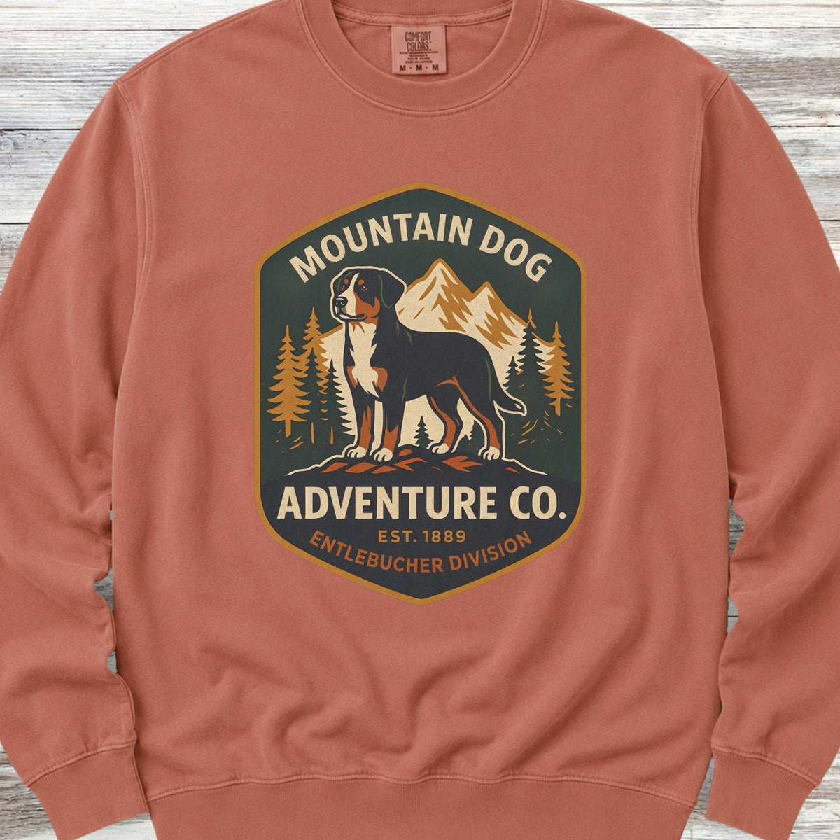 Entlebucher Mountain Dog Adventure Co Sweatshirt - Terracotta