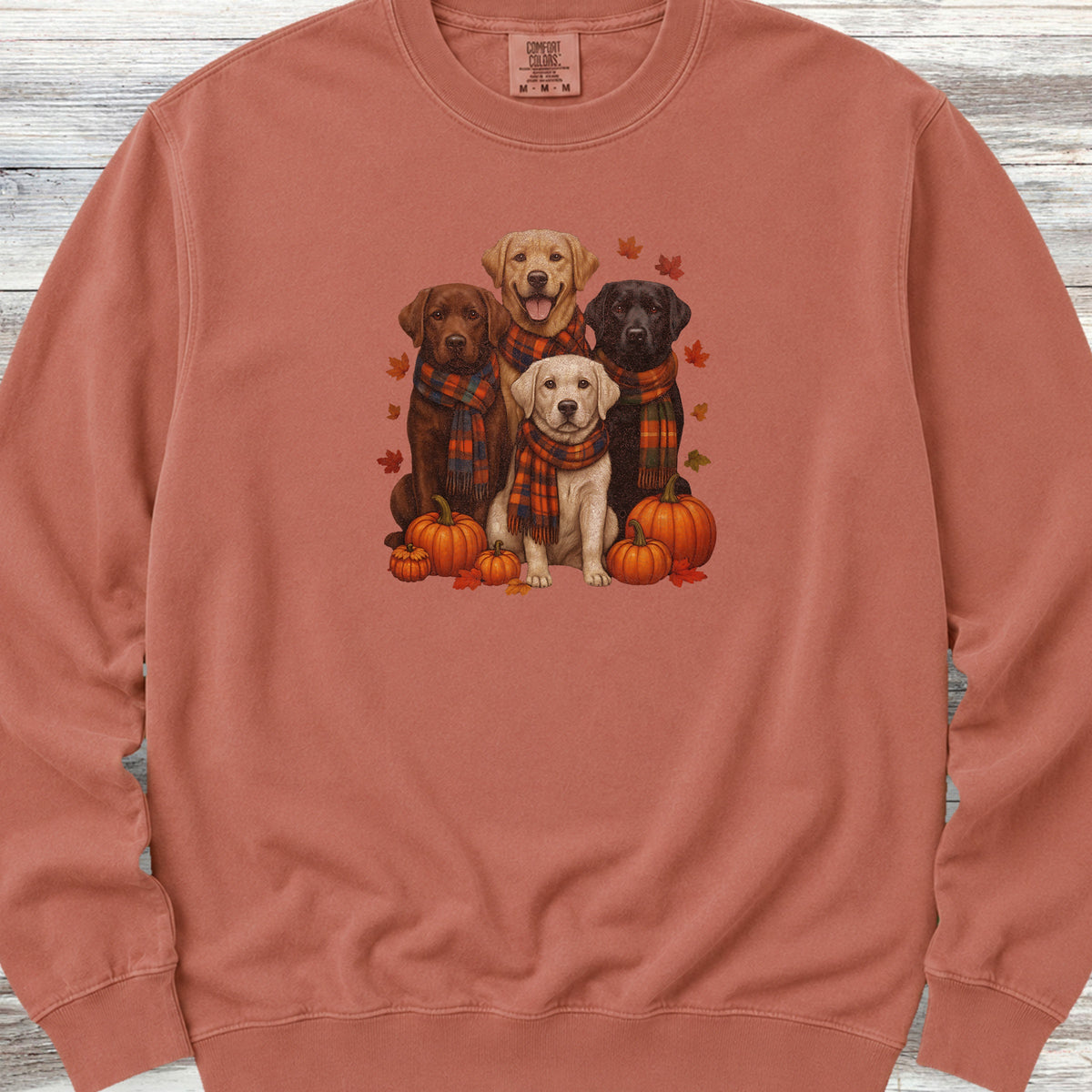 Labrador Retriever Fall Sweatshirt - Terracotta