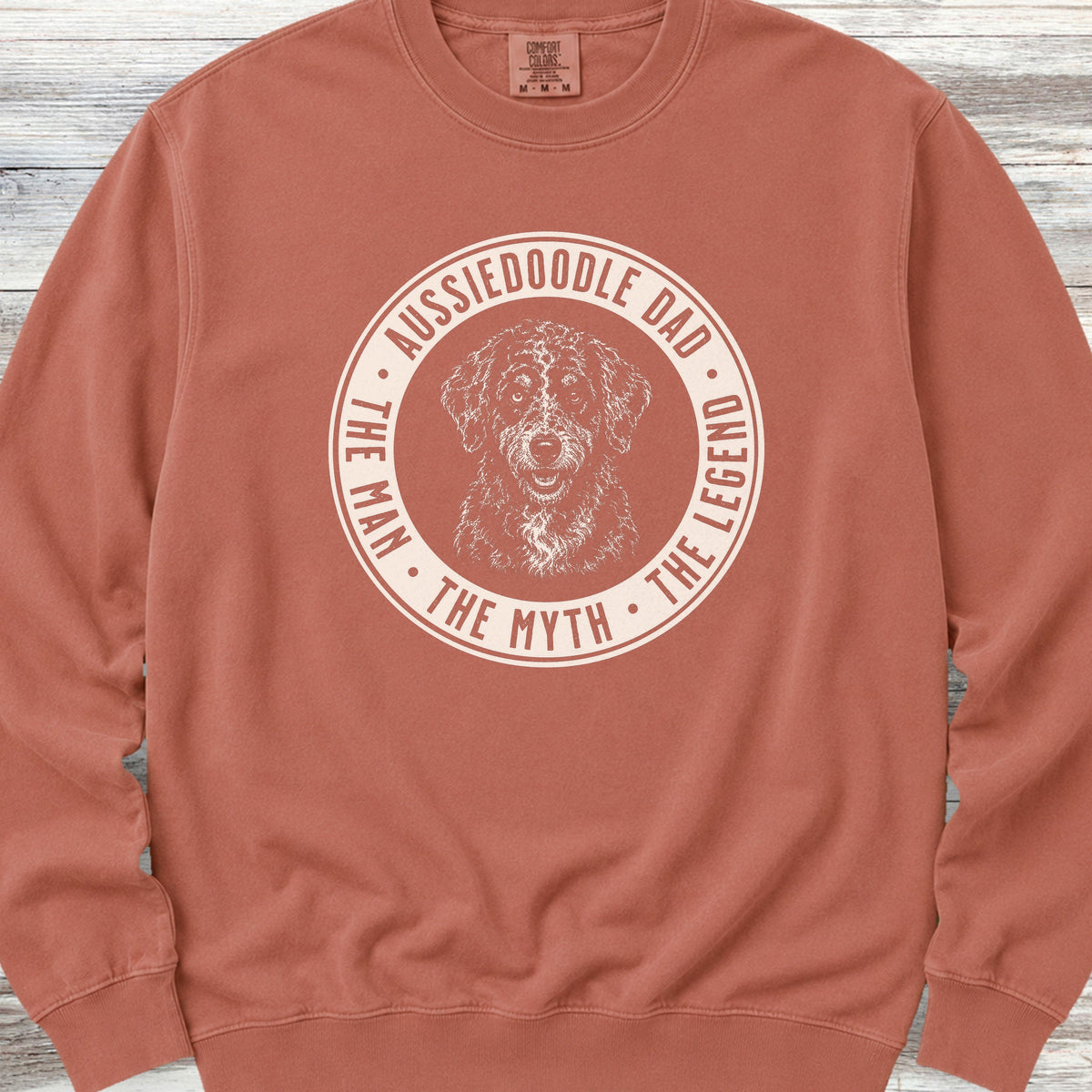 Aussiedoodle Dad Legend Sweatshirt - Terracotta