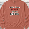 Bernese Mountain Dog Crimes Sweatshirt - Terracotta