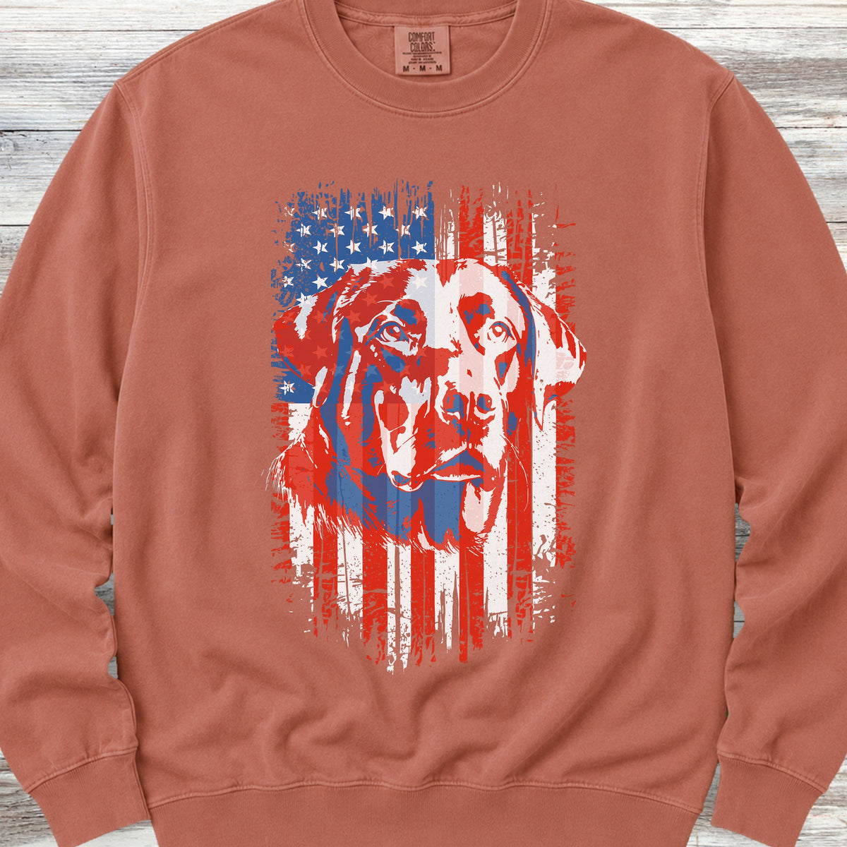 Labrador Retriever USA Sweatshirt - Terracotta