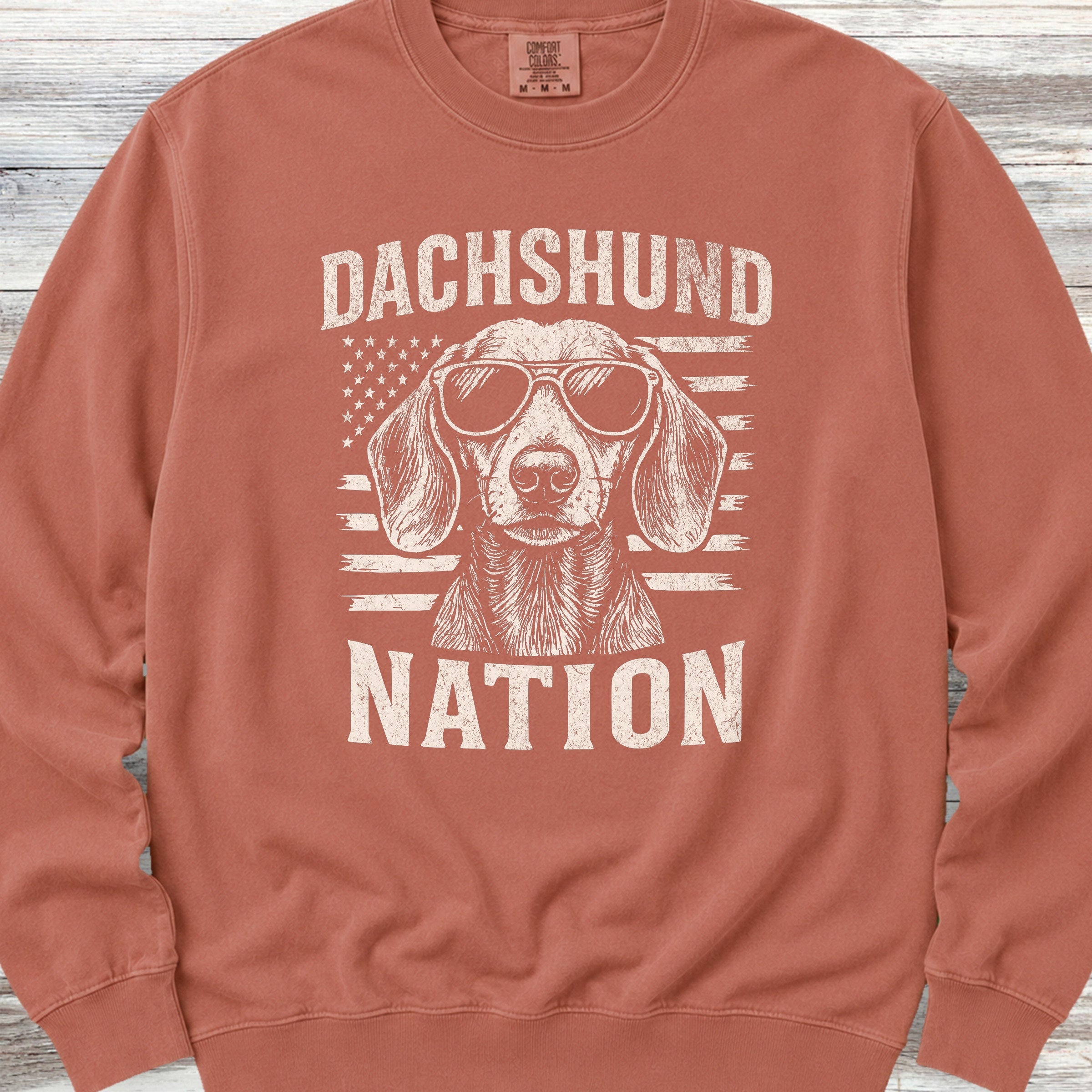 Dachshund Nation Sweatshirt - Terracotta