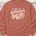 Schnauzer Groovy Mom Sweatshirt - Terracotta