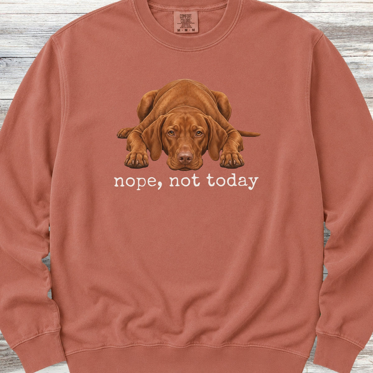 Vizsla Nope Sweatshirt - Terracotta
