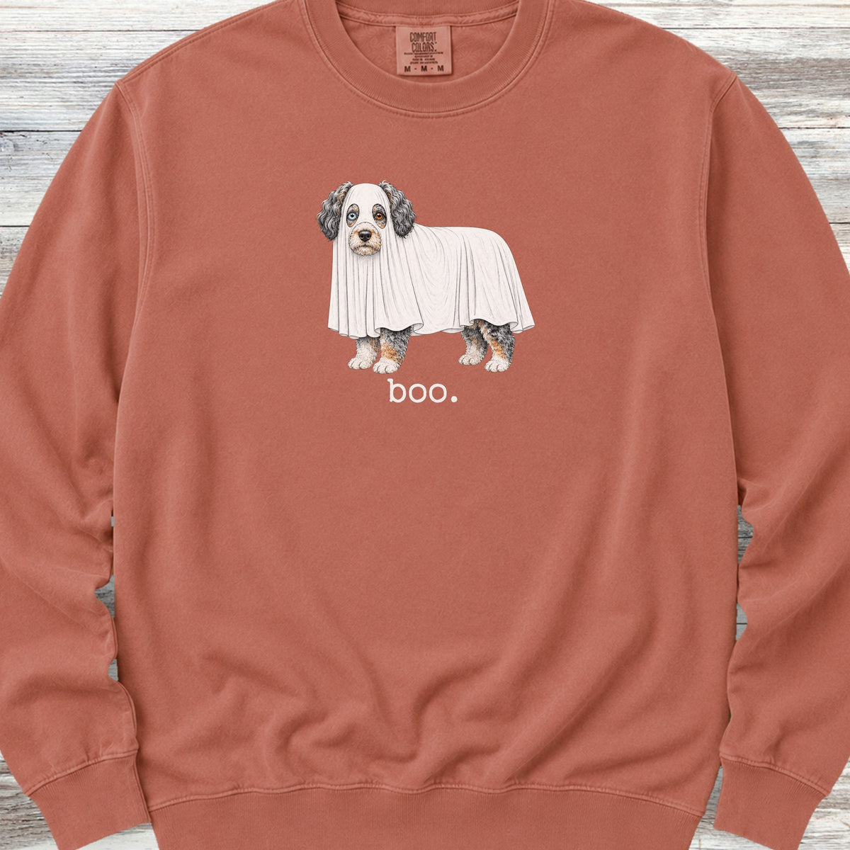 Aussiedoodle Boo Sweatshirt - Terracotta