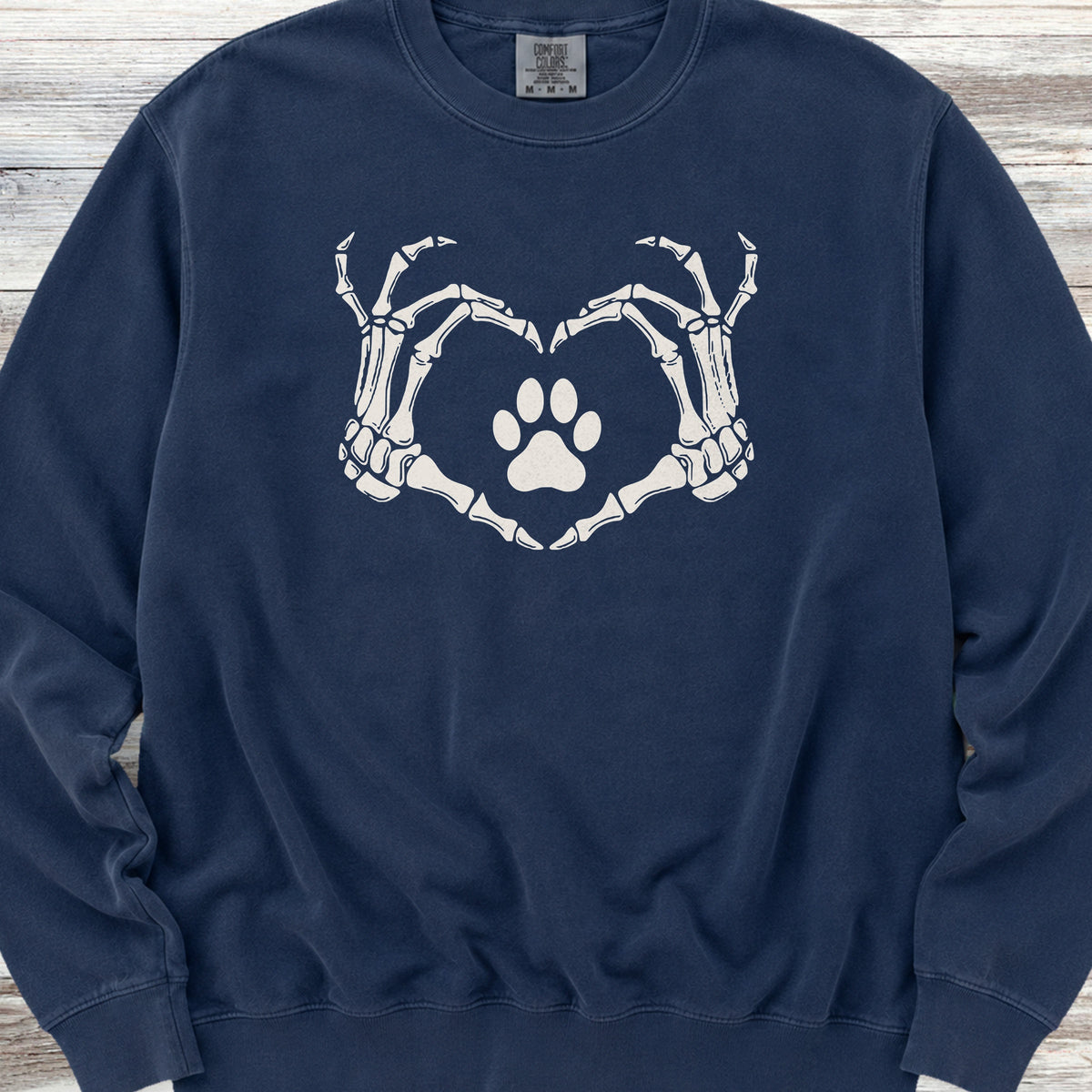 Skeleton Hands Sweatshirt - True Navy