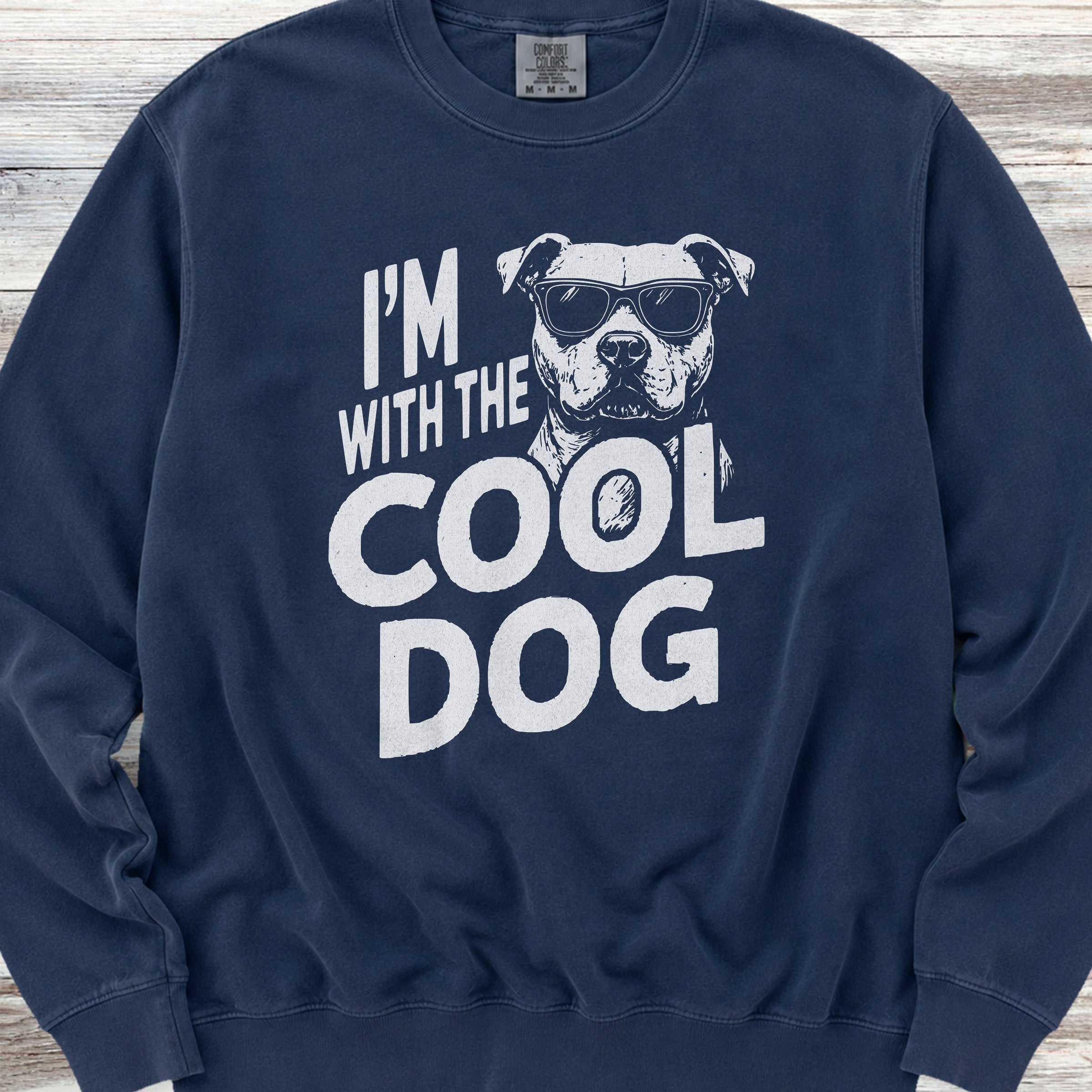 Pit Bull Cool Dog Sweatshirt - True Navy