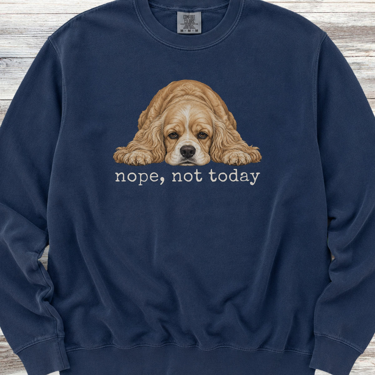 Cocker Spaniel Nope Sweatshirt - True Navy