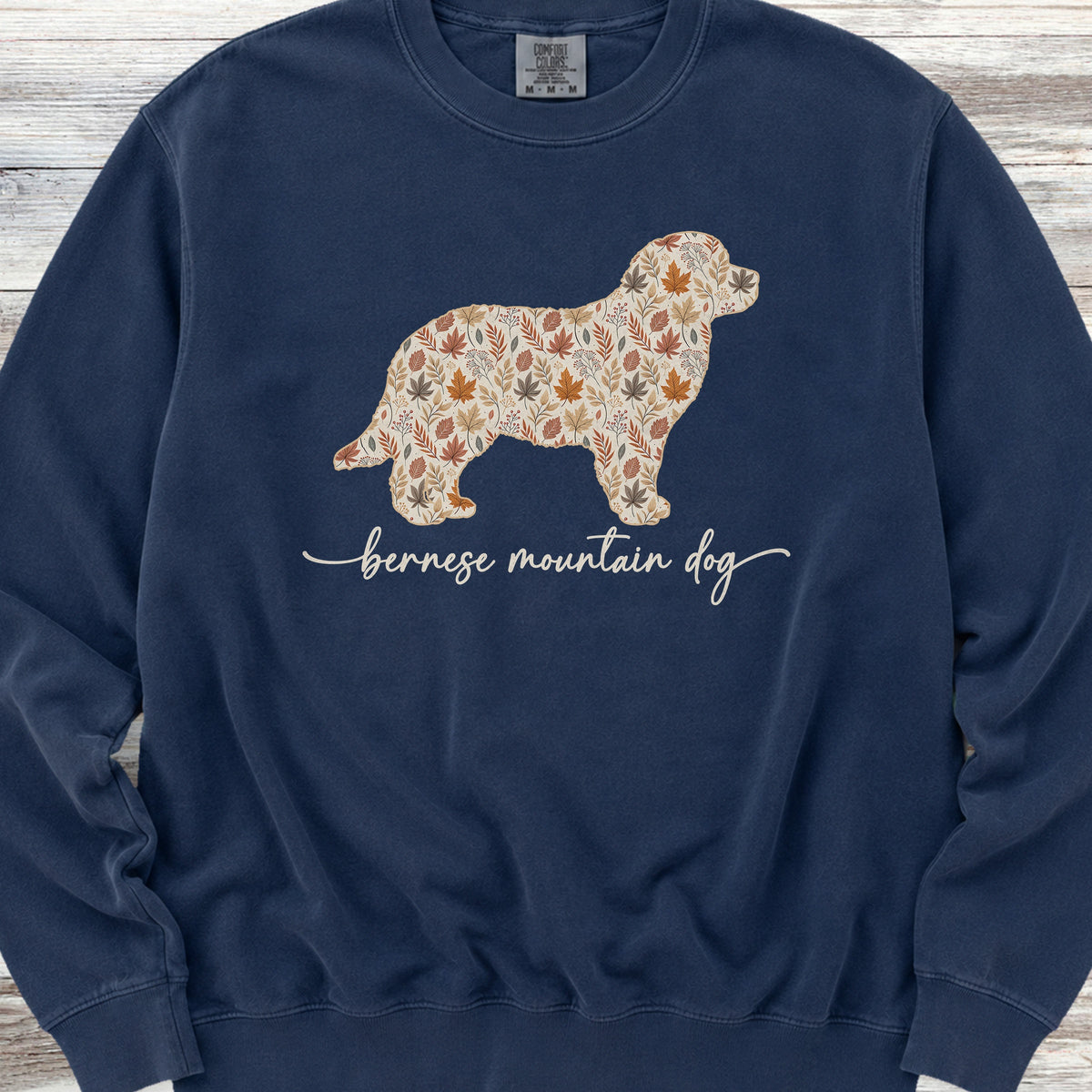 Bernese Mountain Dog Fall Sweatshirt - True Navy